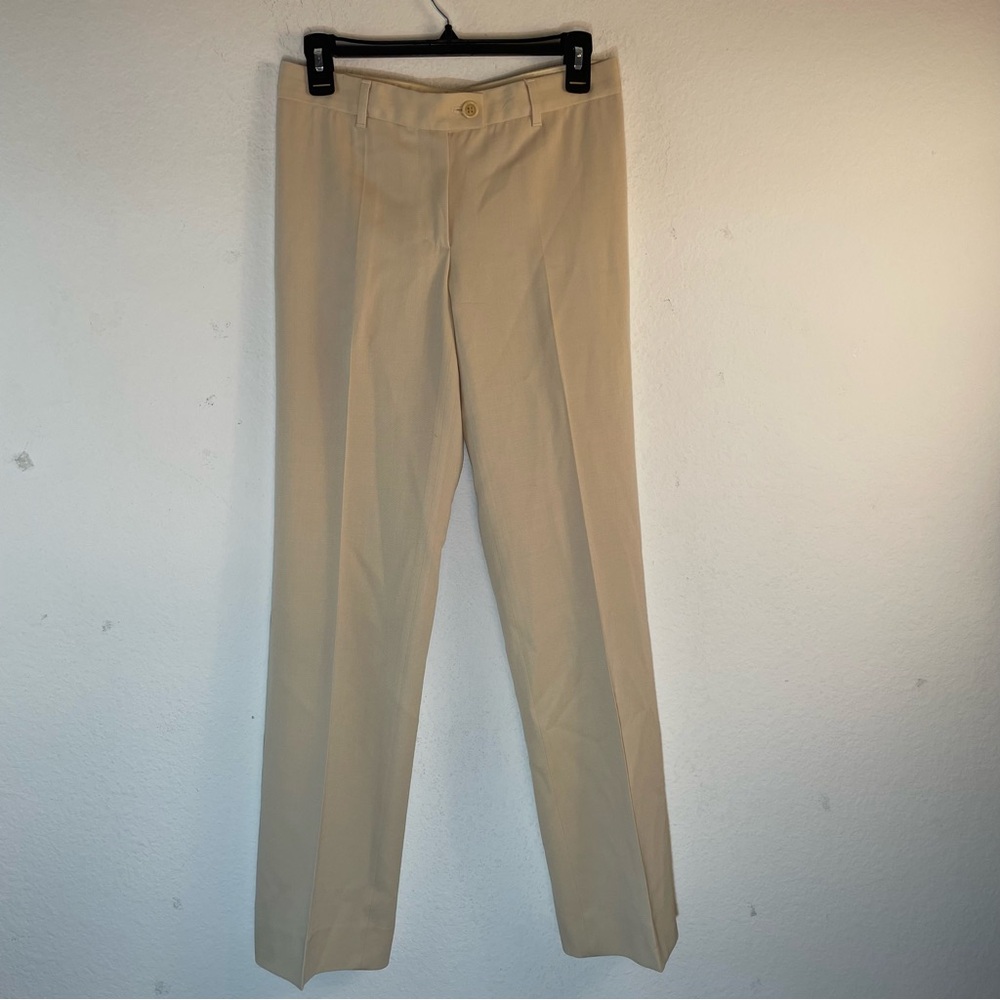 Moschino Cheap & Chic Champagne Golden Beige pants size 6 wool Made in Italy